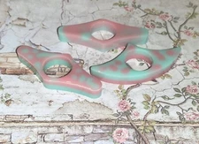 Thumb Book Page Holder Reading Pink Green Resin FREE SHIPPING