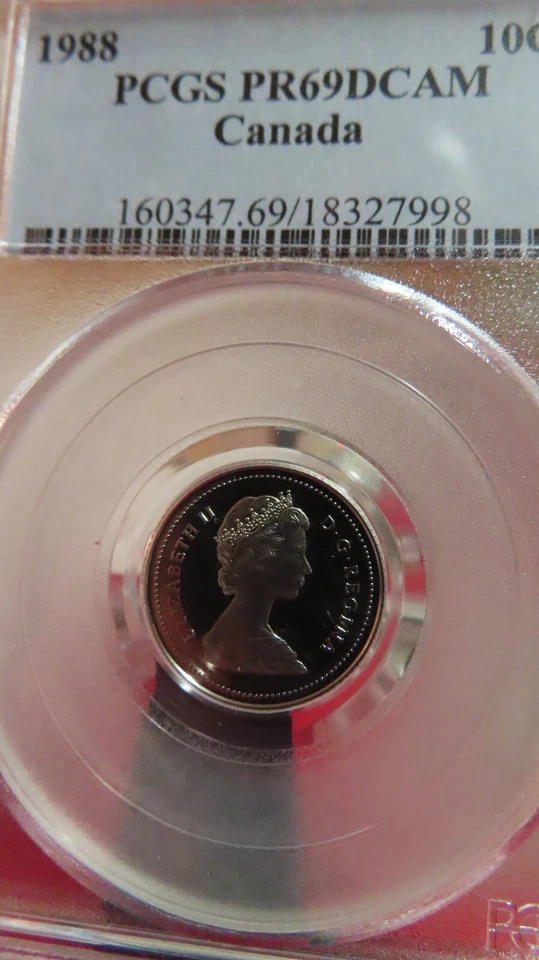 Canada Canadian PCGS 1988 PR69 10 cents Total PCGS Population of FOUR - Image 4 of 4
