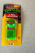 TEENAGE MUTANT NINJA TURTLES (1989 Hope / Mirage) -- A Real Calculator - Vintage