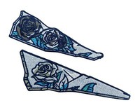 Vintage Broken Rose Patches Zum AufbüGeln | Retro Rosen Patch, Blumen Flicken