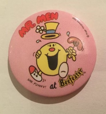 Mr Men At Beefeater Mr Lustige Button Pin Anstecker