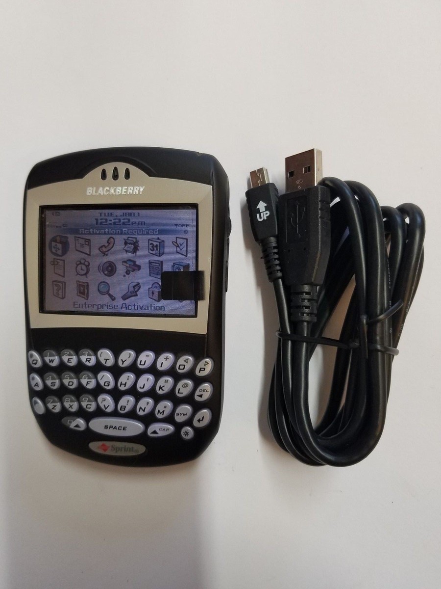 New BlackBerry 7250 Black Classic Business Cell Sprint Smartphone