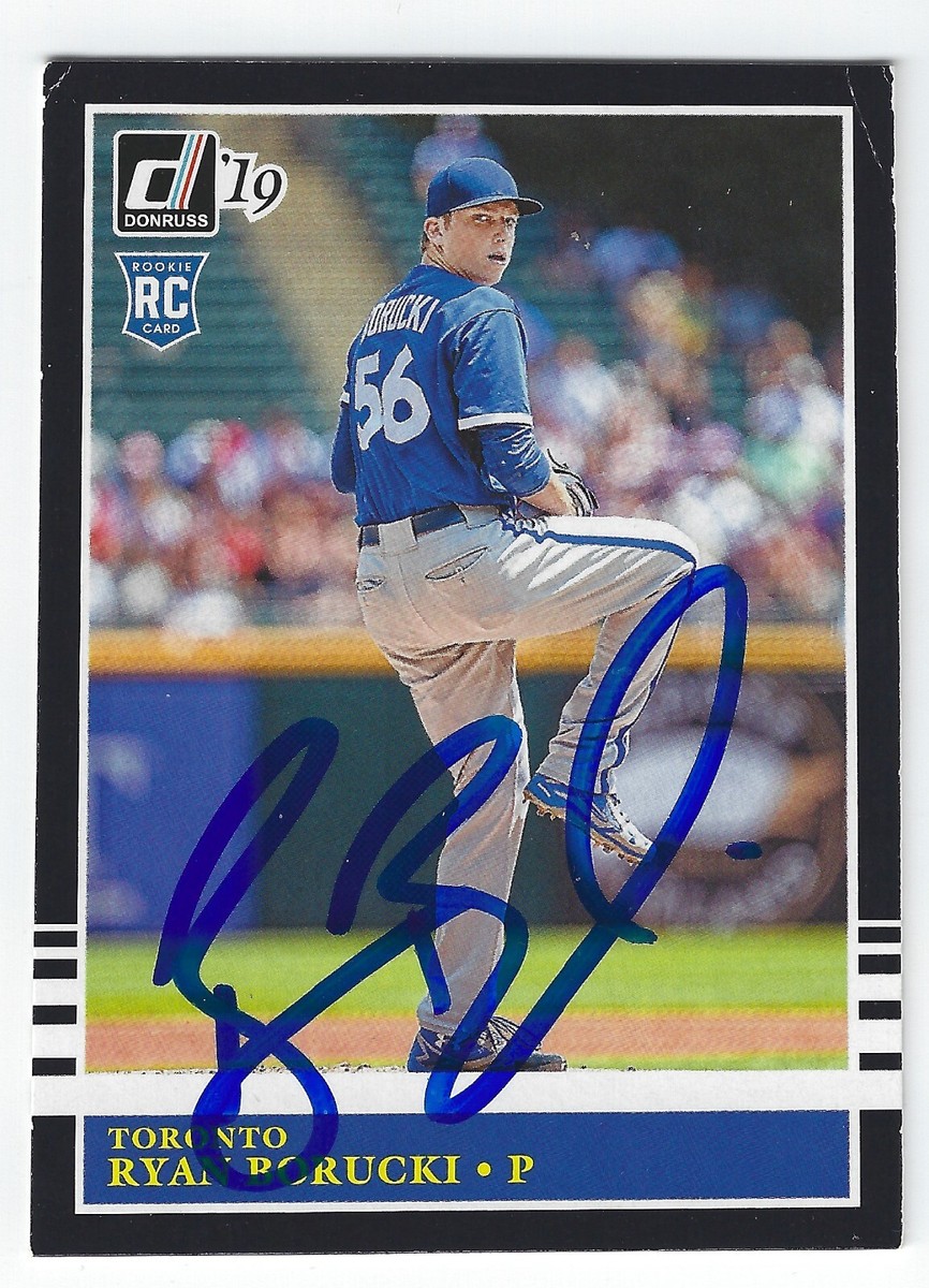 RYAN BORUCKI TORONTO BLUE JAYS SIGNED CARD SEATTLE MARINERS