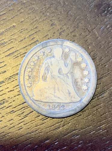 1842-O New Orleans Mint Silver Seated Liberty Dime