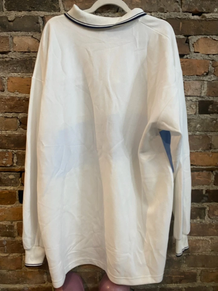 Vintage 90s Marithe Francois Girbaud Color Block Striped Polo Rugby Shirt XL - Image 2 of 4