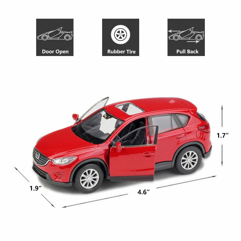 1:36 Mazda CX-5 Modelo Coche Aleación Diecast Juguete Vehículo Colección Niños Regalo Rojo Foto 2 de 4
