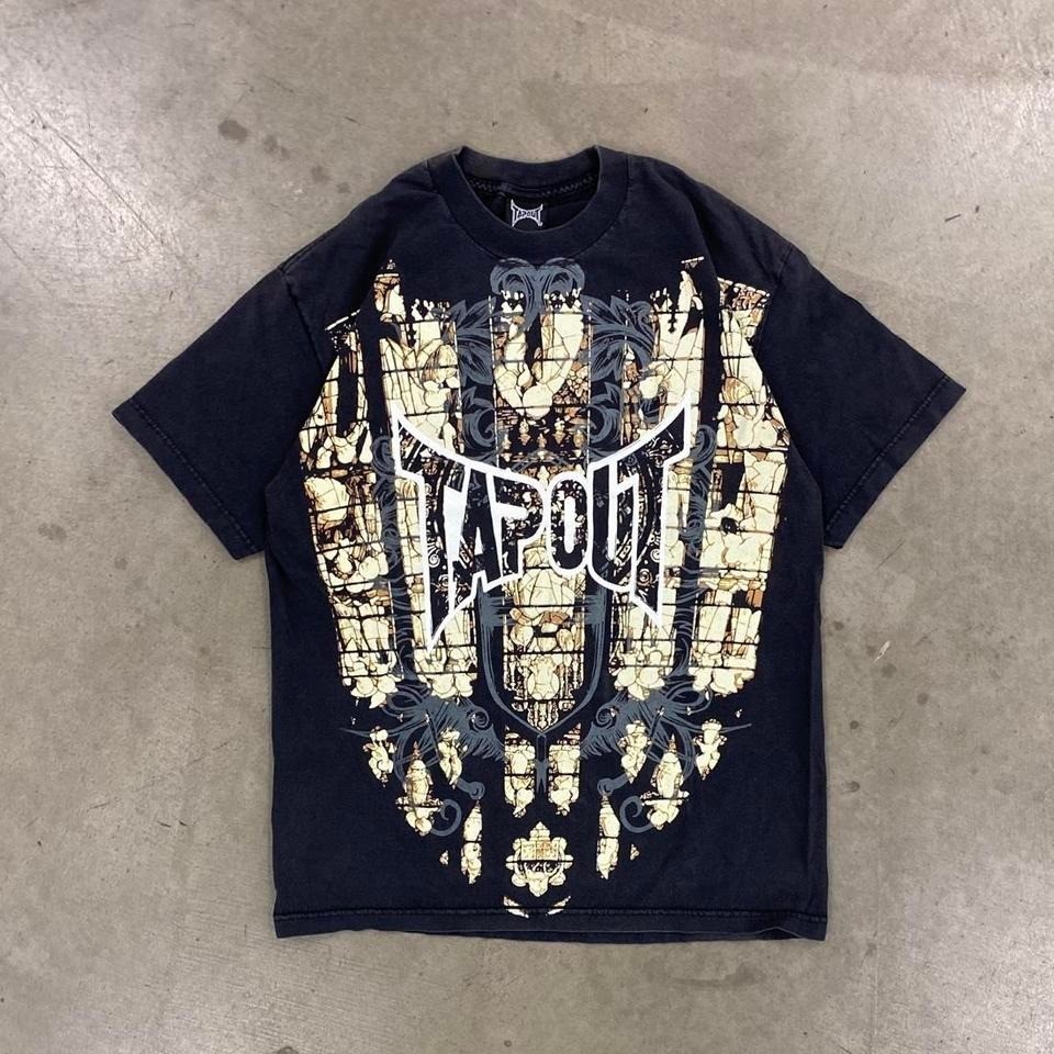 Vintage Y2K Tapout Skate Grunge MMA 2000s T-Shirt Size Large