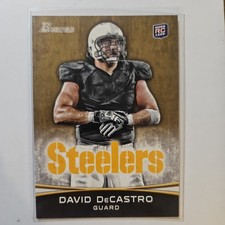 2012 Bowman Football David DeCastro #173 RC Rookie Card Gold. rookie card picture