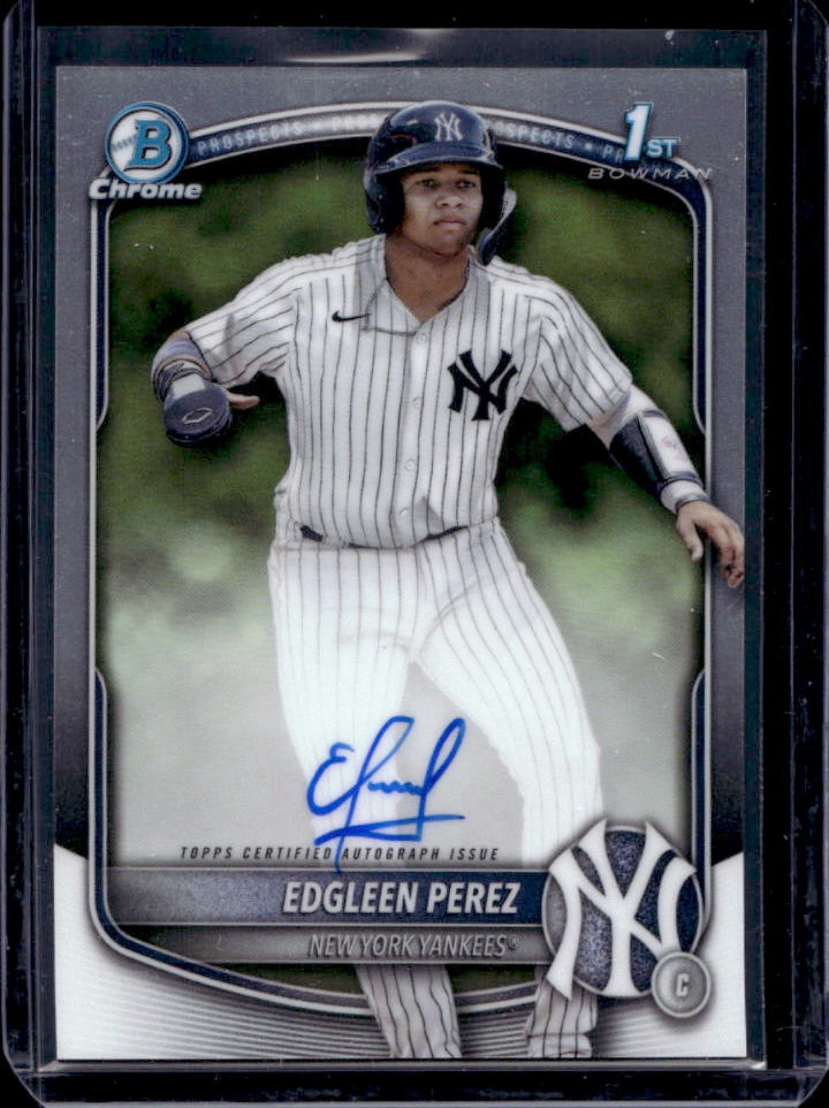 2025 Bowman Edgleen Perez Chrome Auto 1st #CPA-EPZ Yankees