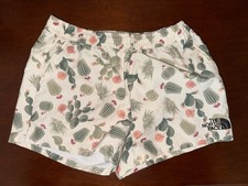 The North Face Girl Shorts Beige With Cactus Print XS Or 6 Summer travel