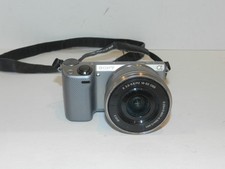 Sony Alpha NEX-5T 16.1 MP Digital Camera Silver 16-50mm w/ Strap Tested