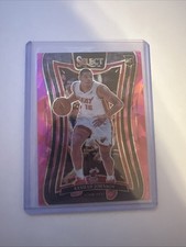 2024-25 Panini Select - Mezzanine Keshad Johnson #387 (RC) Pink Cracked Ice /99