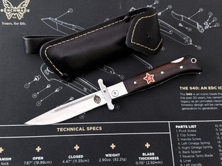Coltello pieghevole Russia art Finka NKVD NKWD stella outdoor coltello acciaio 440C HRC 58