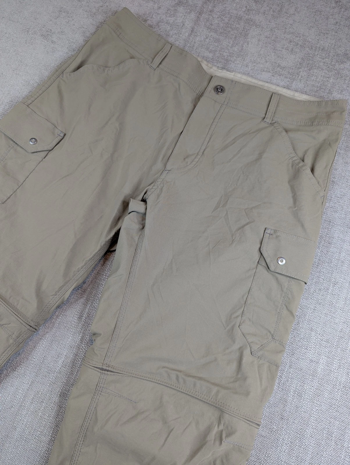 KUHL Pants Mens 36x34 Gray Green Renegade Convertible Stealth Cargo Outdoor Hike