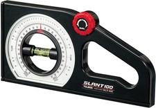 TAJIMA SLANT Angle Meter - Dual-Scale Rotary Pitch Finder with Thumb Dial  Easy