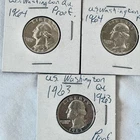 Set Of 3- 1964 P Proof Washington Quarters