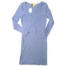 FP Beach NEW All About The Selfie Mini Dress Size L Ribbed long sleeve bodycon