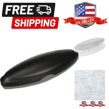 Eraser, 2-in-1, Whiteboard/Chalkboard, Magnetic, 6-1/2"x1-3/8", Oval, Black
