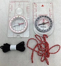 Lot Of 2 Compasses) Suunto A-10 & ?? Recreational Field Compass Hiking Camping