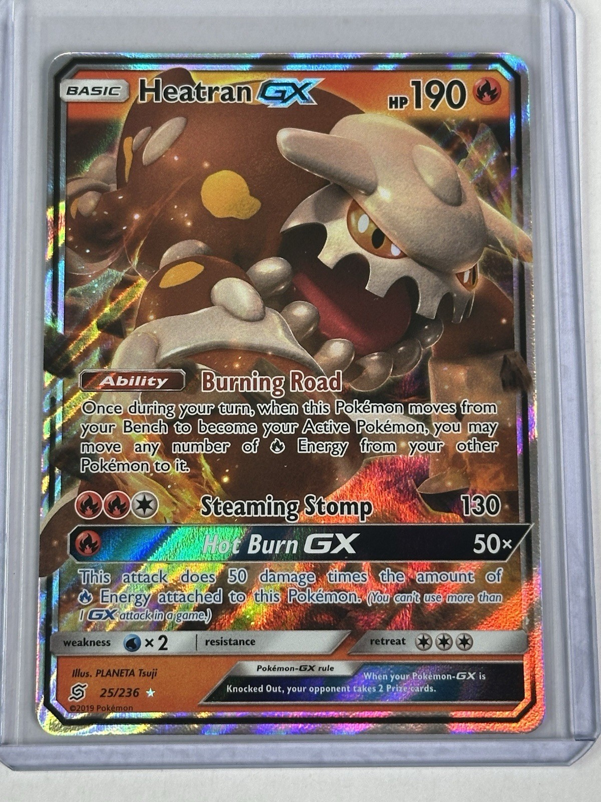 Heatran GX - 25/236 - Pokemon Unified Minds Sun & Moon Ultra Rare Card