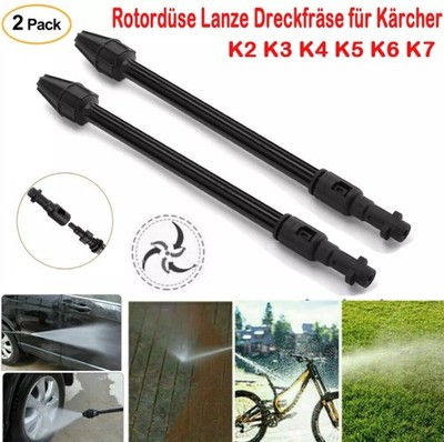 2x Dreckfräse für Kärcher K2 K3 K4 K5 K6 K7 hochwertig Rotordüse Bajonett