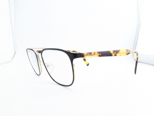 Prada Eyeglasses Frames Only, VPR 54X 524-1O1, 54-18-145, Black/Brown, Italy - Picture 4 of 17