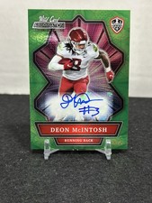 2021 Wild Card Alumination NIL Deon McIntosh Auto Green /75 #ANBC-A