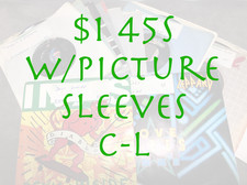 $1 45s w/Picture Sleeves - Mixed Genres/Years...