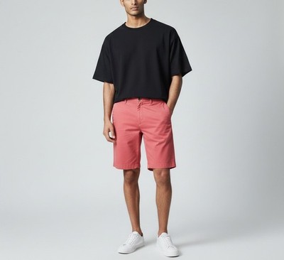 Brooks Brothers Light Weight Advantage Chino Stretch Shorts Herren W31 Lila