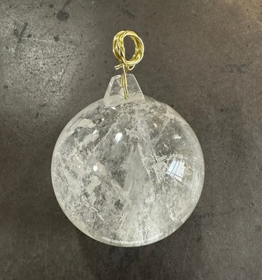 Rock Crystal Chandelier Quartz Pendants Parts Prisms R- hole Ball 86mm 1 piece