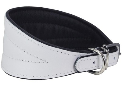 STG Genuine Leather Premium Unisex Dog Collar Extra Wide Padded Handmade Collar