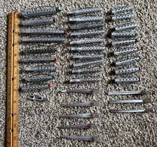 New Price Vntg USA Aluminum Hair Curlers Clips Tip-Top Goody Total of 38 Pcs BIN