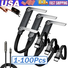 2in1 Invisible Holder Charger Cable–240W Fast Charging Cord with Phone Stand Lot