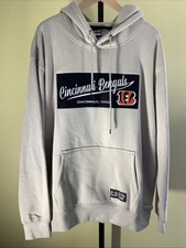 XL NFL Cincinnati Bengals, Ohio Football Embroidered Hoodie Sweatshirt NWT
