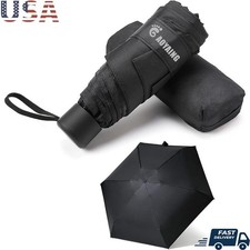 Lightweight Compact Umbrella Water Resistant Portable Travel Rain Gear New