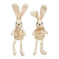 Kantenhocker Hase Beige 32 cm Osterdeko l Stoff l Hase Deko Ostern Figur l NEU