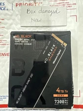 WD WD_BLACK SN850X 4TB SSD (WDBB9G0040BNC-WRSN) SEALED 7300MB NEW/ Box damaged