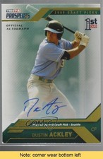 2009 TRISTAR Prospects Plus Gold 12/50 Dustin Ackley #2 Auto READ x5u