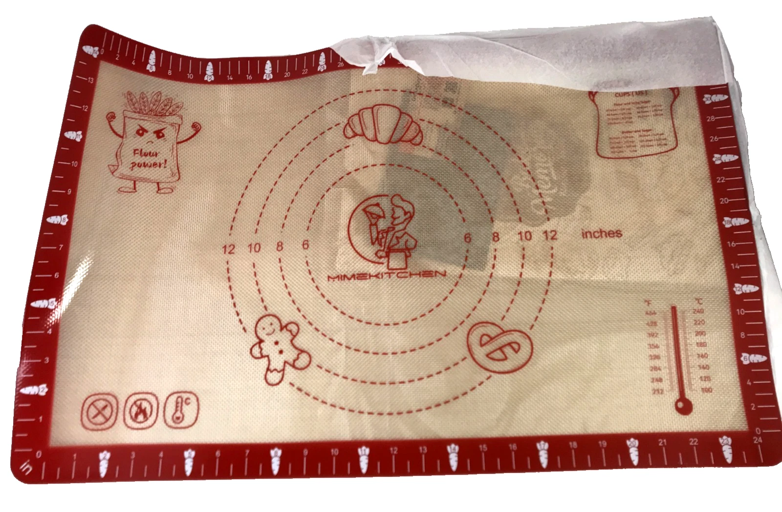 Silicone Baking Mat 26" x 16" Non Stick Pastry Rolling Sheet For Cookies Bread
Opens in a new window