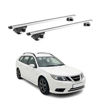 DachträGer GrundtäGer FüR Saab 9-3X 2009-2013 90Kg Aluminium Silber 2X ABE