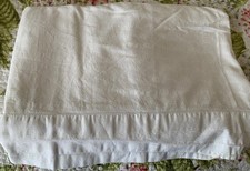 Tommy Bahama White Damask King Flat Sheet Fan Motifs