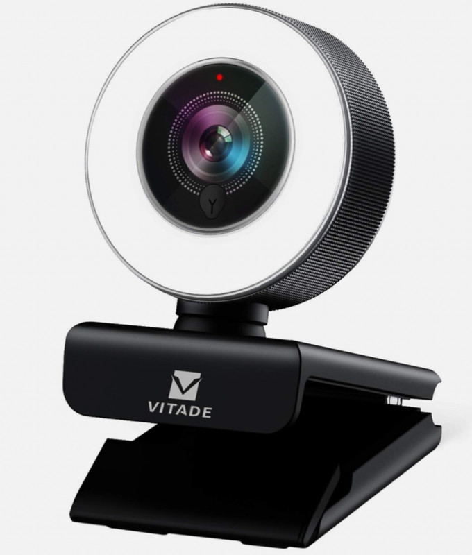 VITADE Webcam with Microphone, HD 1080p Web Camera 960A Streaming Webcam with