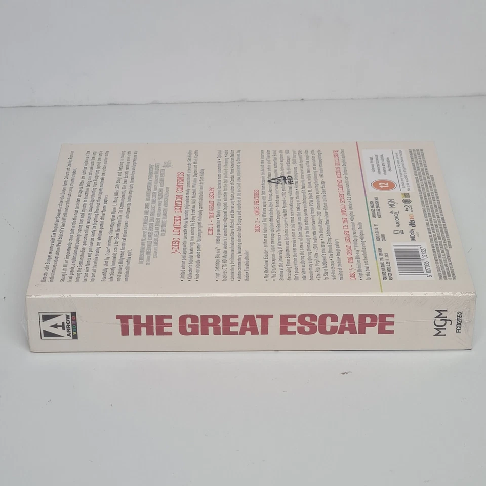 The Great Escape 3 Disc Limited Edition Arrow Video Blu-ray Steve McQueen WW2 - Image 4 of 4