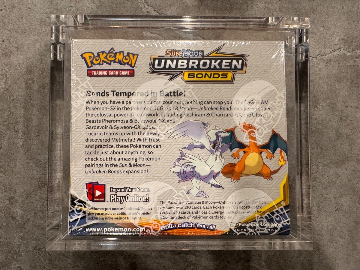 未開封　ポケモンカードゲーム「Unbroken Bonds」ブースターボックス Pokemon Sun and Moon Unbroken Bonds Trading Card Game