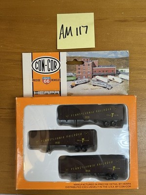 Con-Cor N Scale Pennsylvania RR Piggyback Trailer 3 Pack 1950's Era New in Box