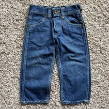 Vintage 40’s Lee Riders Sanforized Denim Jeans Rivet Youth Toddler Size 18x12