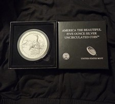 America the Beautiful 2014 5oz Silver Uncirculated Coin Everglades U.S. Mint