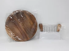 Cole & Mason Ashden Mezzaluna & Acacia Wood Board Set