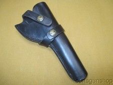Vintage Brauer Bros St. Louis H-14 Small Revolver Black Leather Holster