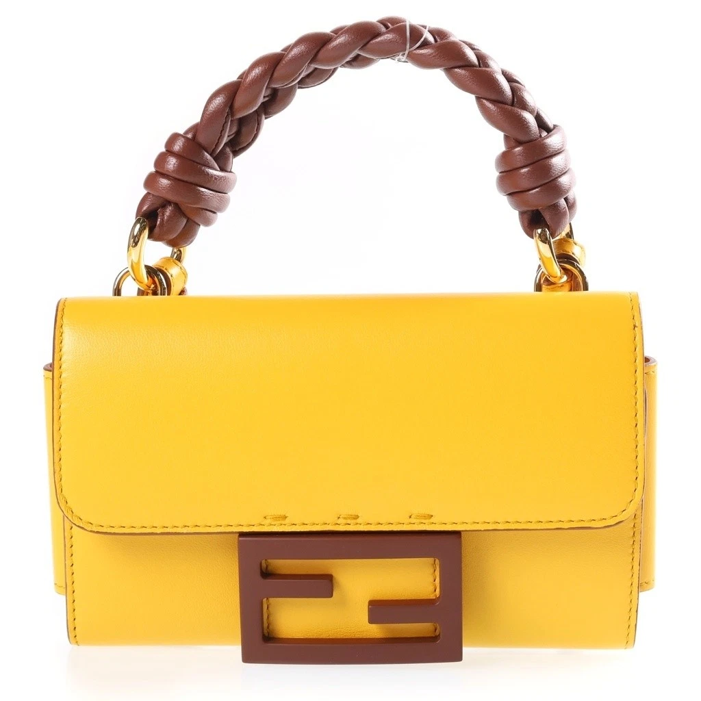 25+ Fendi Yellow Leather Exterior Bags & Handbags for Women for